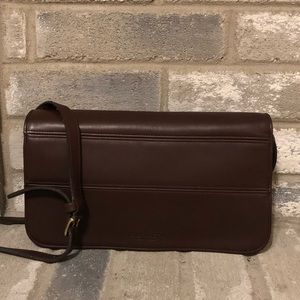 Vintage brown crossbody coach.